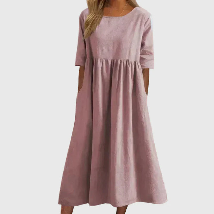 Joy | Vestido Midi Atemporal Fluyente