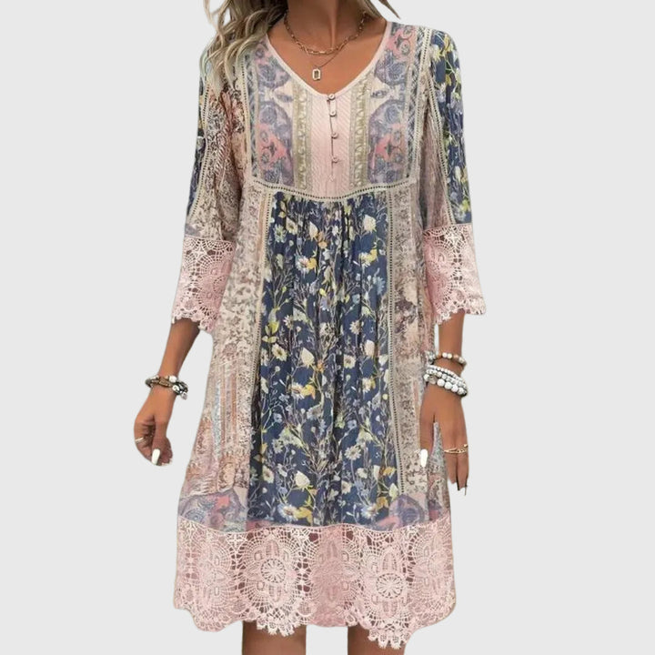 Naya | Vestido Midi Boho Fluido