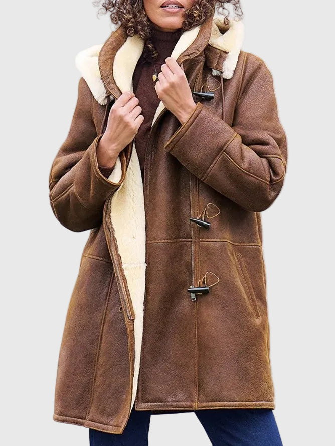 Claudine | Abrigo de Invierno Atemporal con Capucha