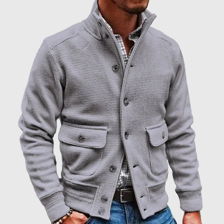 Diego | Chaqueta de Cuello Alto Sólido