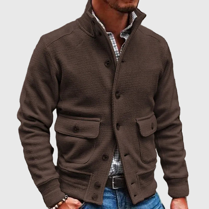 Diego | Chaqueta de Cuello Alto Sólido