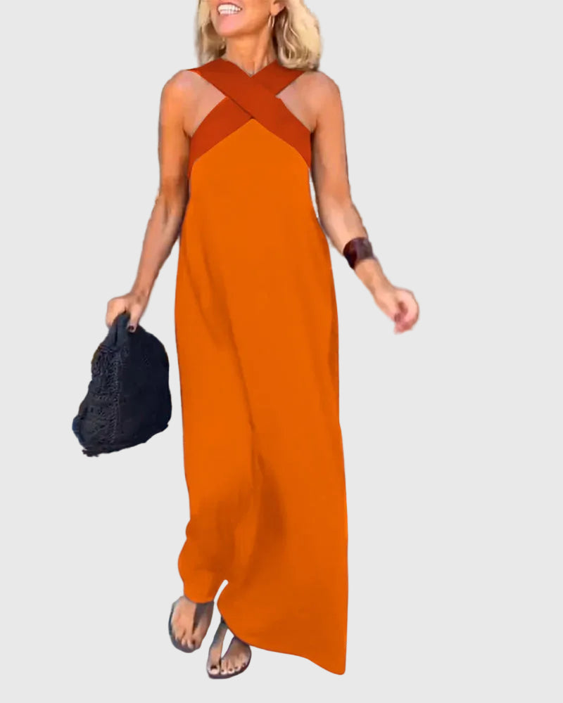 Elena | Vestido Maxi Fluido y Elegante
