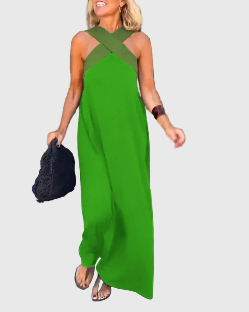 Elena | Vestido Maxi Fluido y Elegante