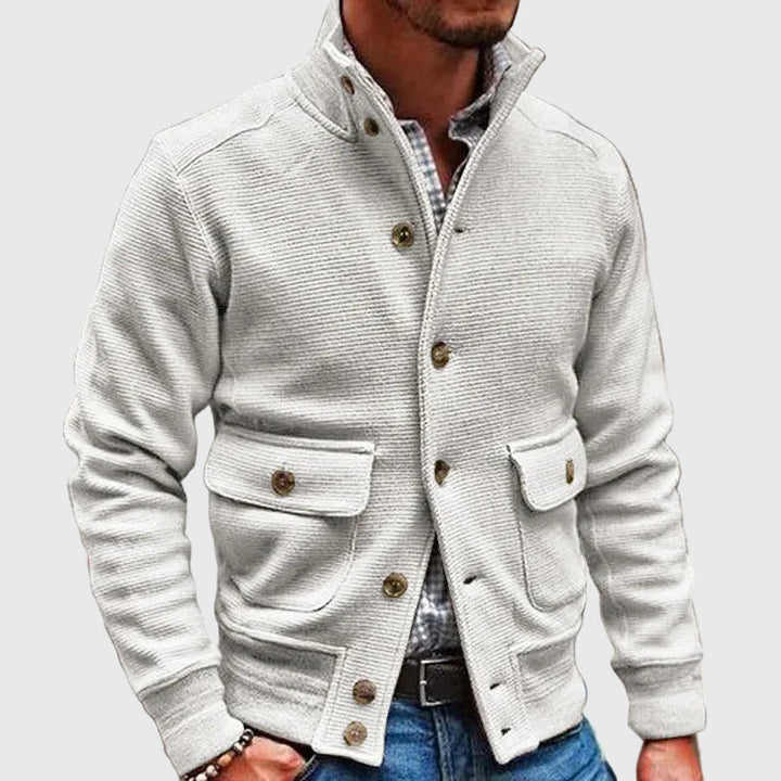 Diego | Chaqueta de Cuello Alto Sólido