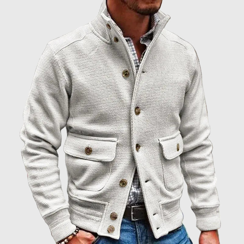 Diego | Chaqueta Sólida de Cuello Alto