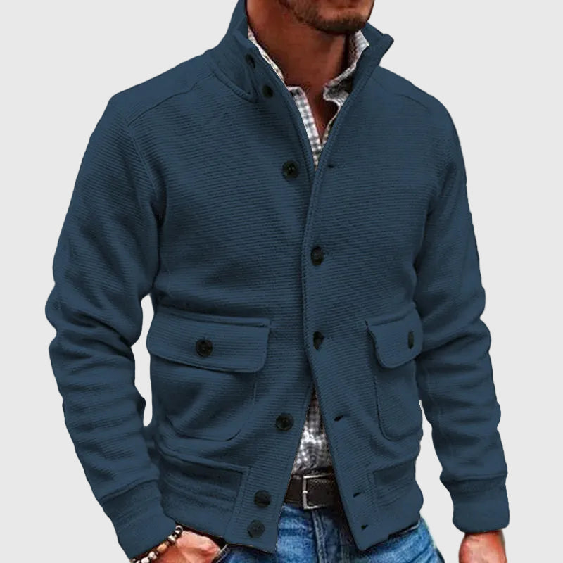 Diego | Chaqueta de Cuello Alto Sólido