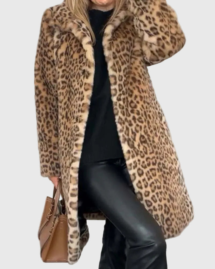 Lydia | Abrigo Elegante de Leopardo