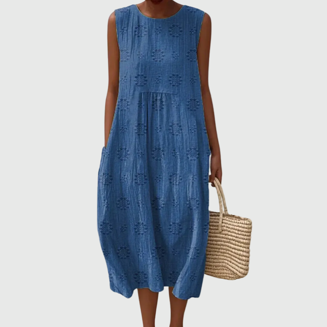 Teresa | Elegante Vestido Midi Sin Mangas