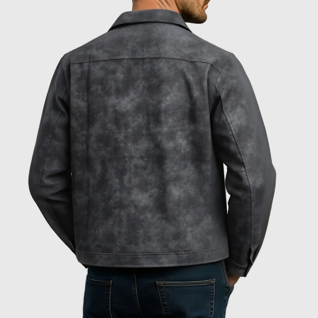 Rafael | Chaqueta de Cuero Clásica con Cremallera
