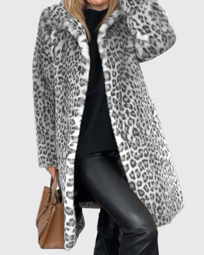 Lydia | Abrigo Elegante de Leopardo