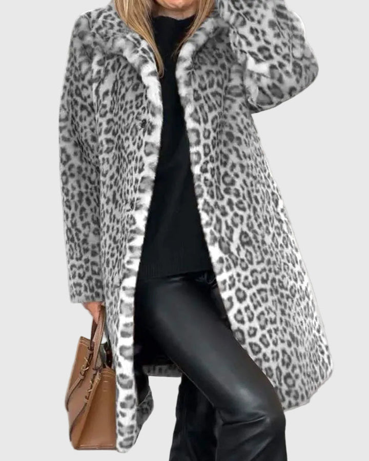 Lydia | Abrigo Elegante de Leopardo