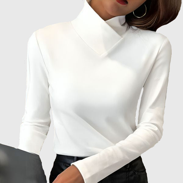 Avery | Camiseta de Cuello Alto Chic