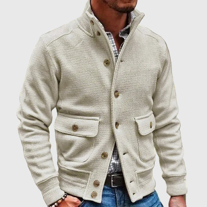 Diego | Chaqueta de Cuello Alto Sólido