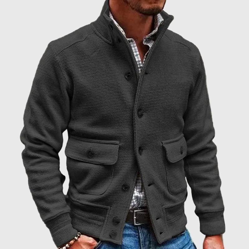 Diego | Chaqueta de Cuello Alto Sólido