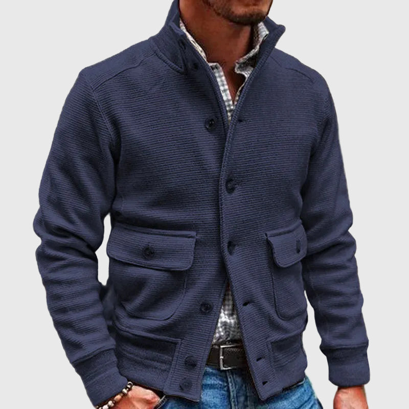 Diego | Chaqueta de Cuello Alto Sólido
