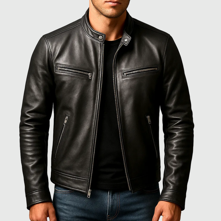 James | Chaqueta de Cuero Vintage Barger