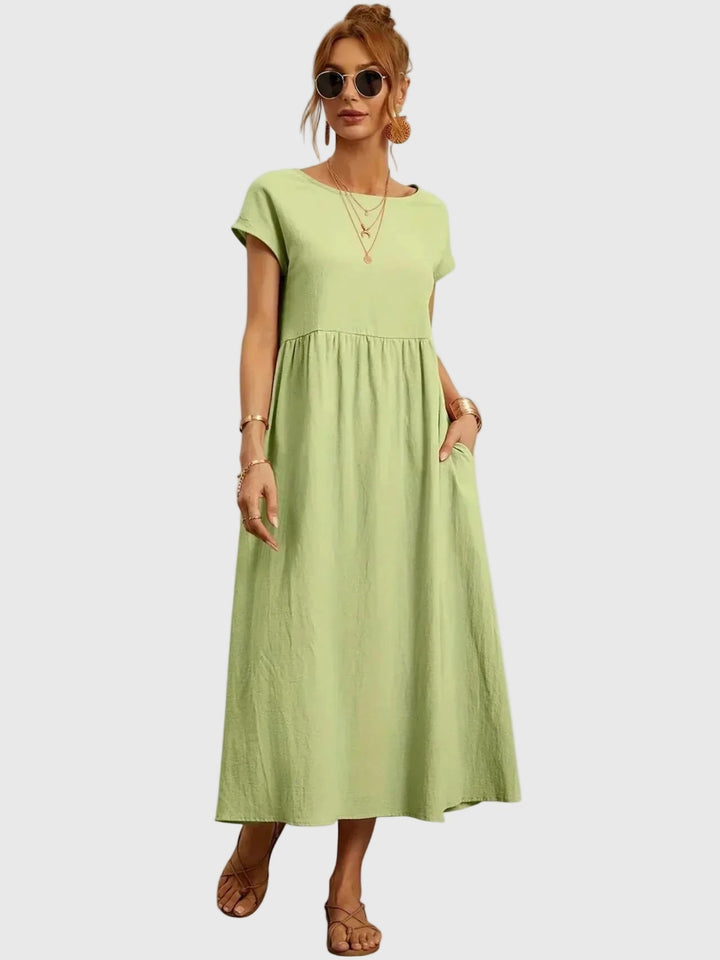 Giselle | Vestido Midi Casual con Bolsillos