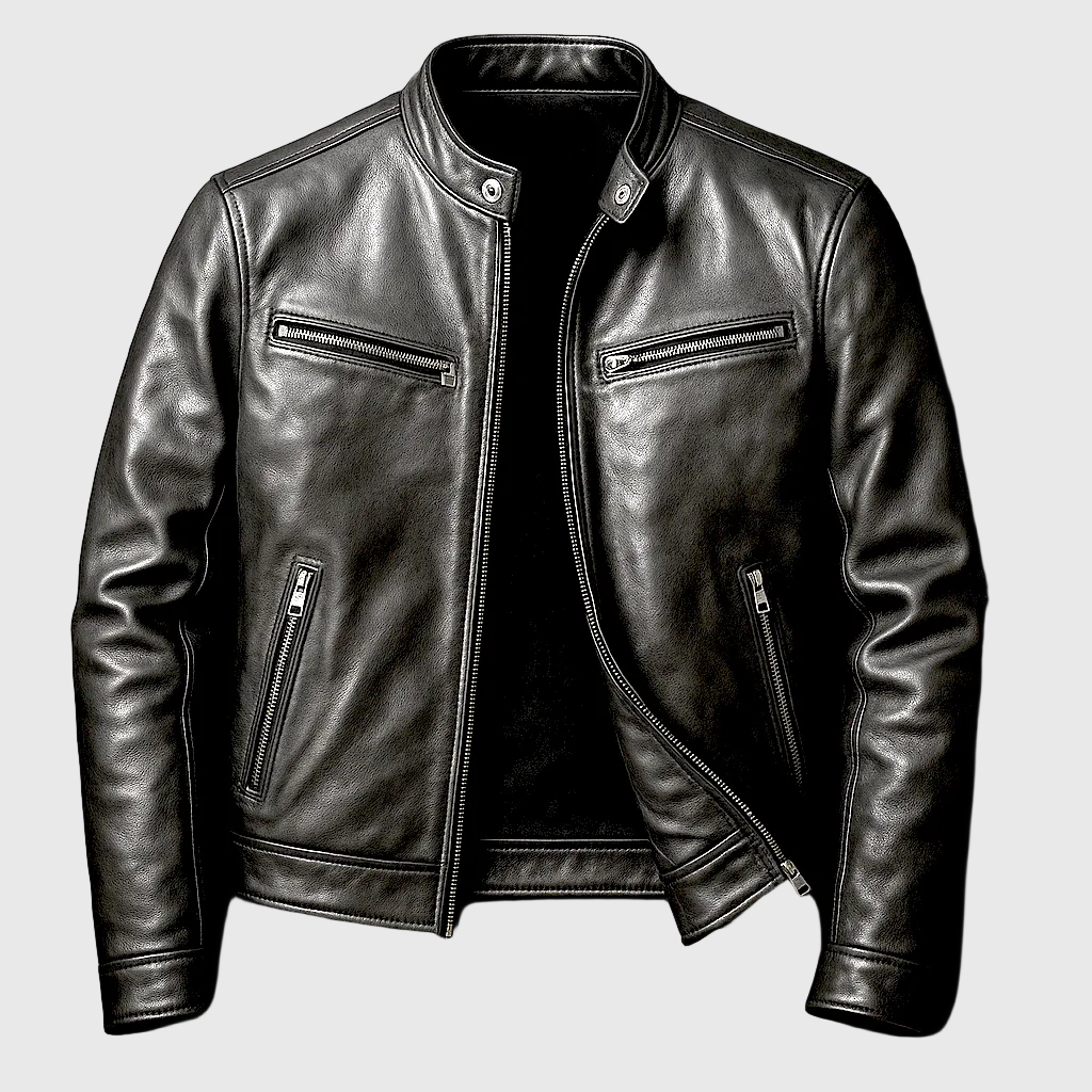 James | Chaqueta de Cuero Vintage Barger