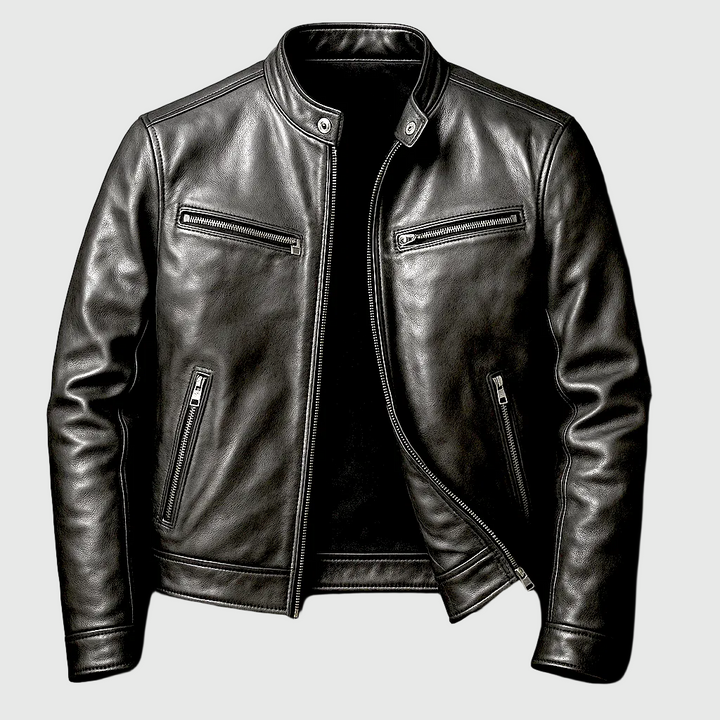 James | Chaqueta de Cuero Vintage Barger