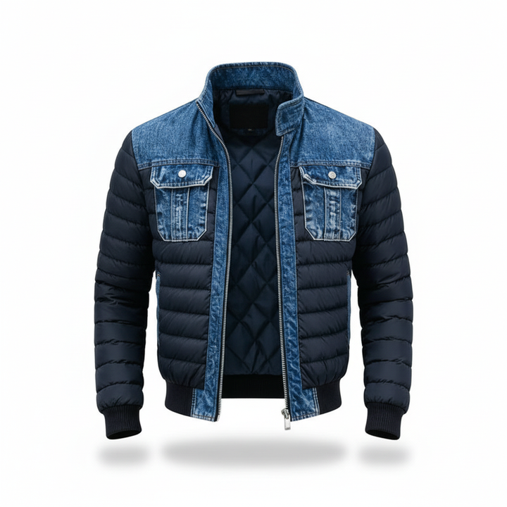 Maison | Chaqueta Acolchada Híbrida de Denim