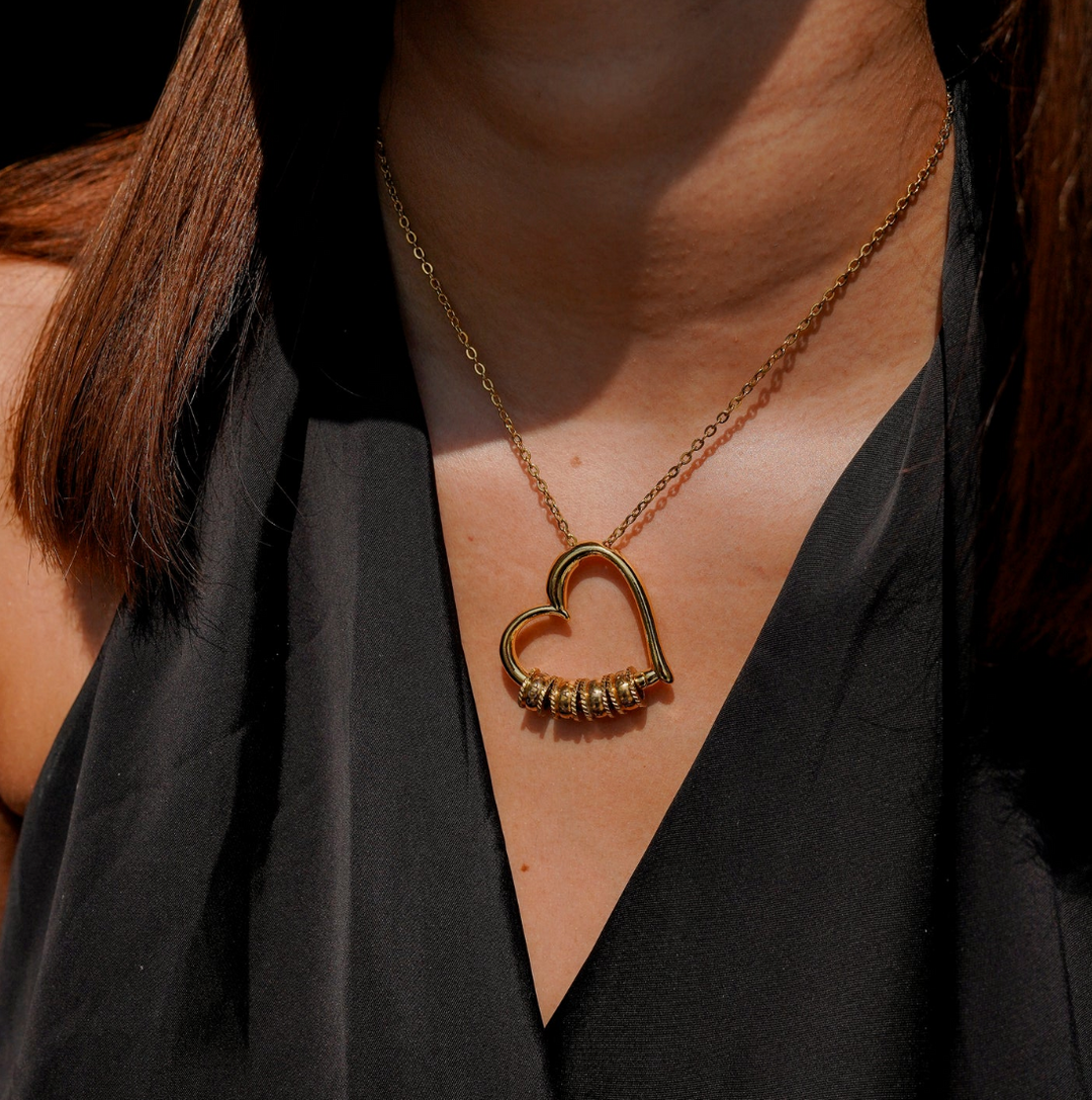 María | Collar Corazón Familiar