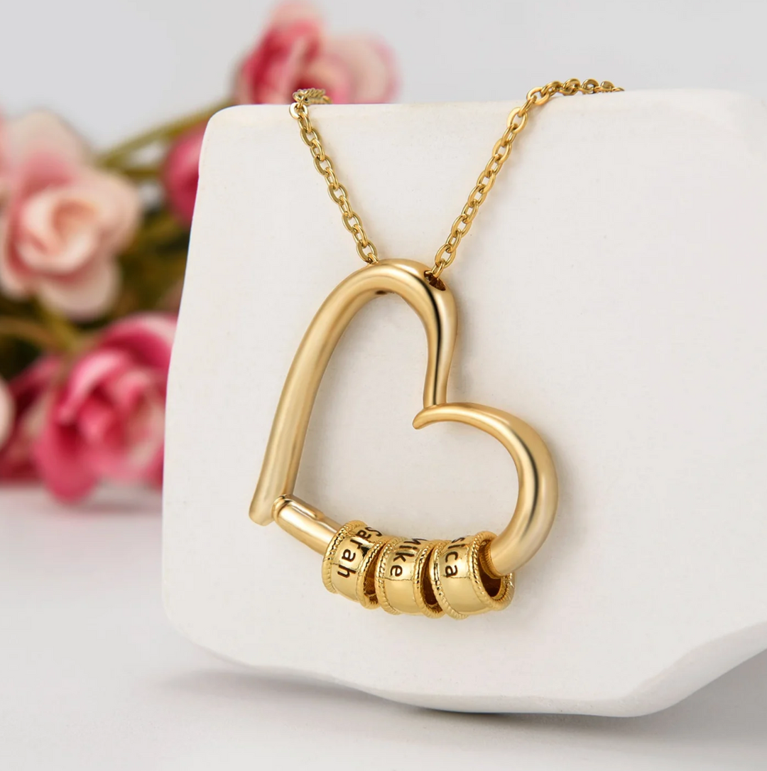 María | Collar Corazón Familiar