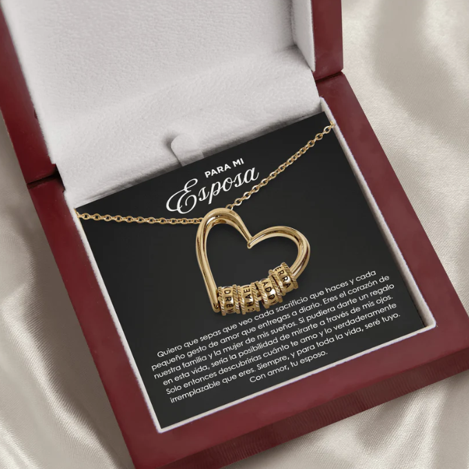 María | Collar Corazón Familiar
