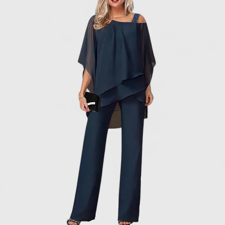 Serenidad | Conjunto de Pantalón Elegante de Dos Piezas
