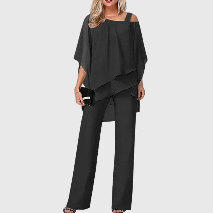 Serenidad | Conjunto de Pantalón Elegante de Dos Piezas