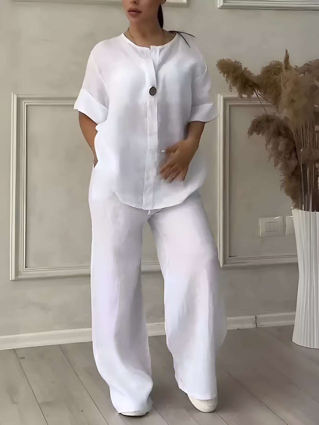 María | Conjunto de Lino Descontracturado