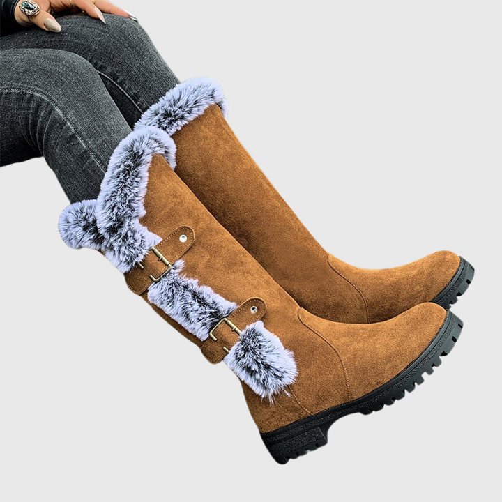 Evelyn | Botas de Nieve de Felpa para Invierno