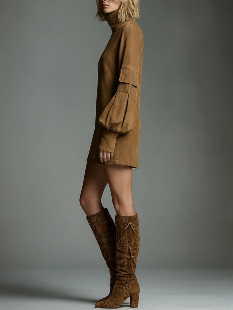 Maelina | Minivestido de Mujer con Cuello Alto