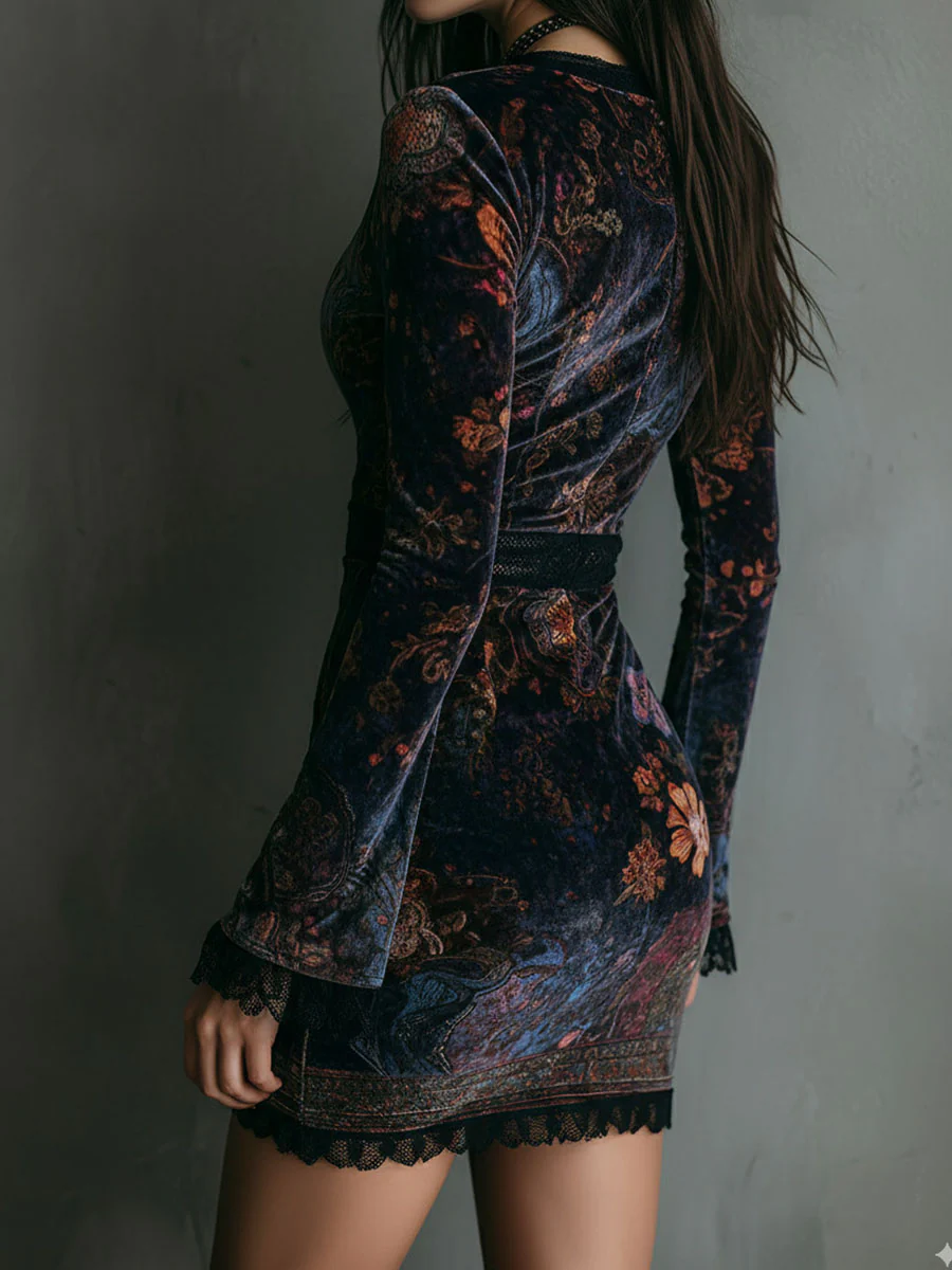 Berta | Mini floral vestido