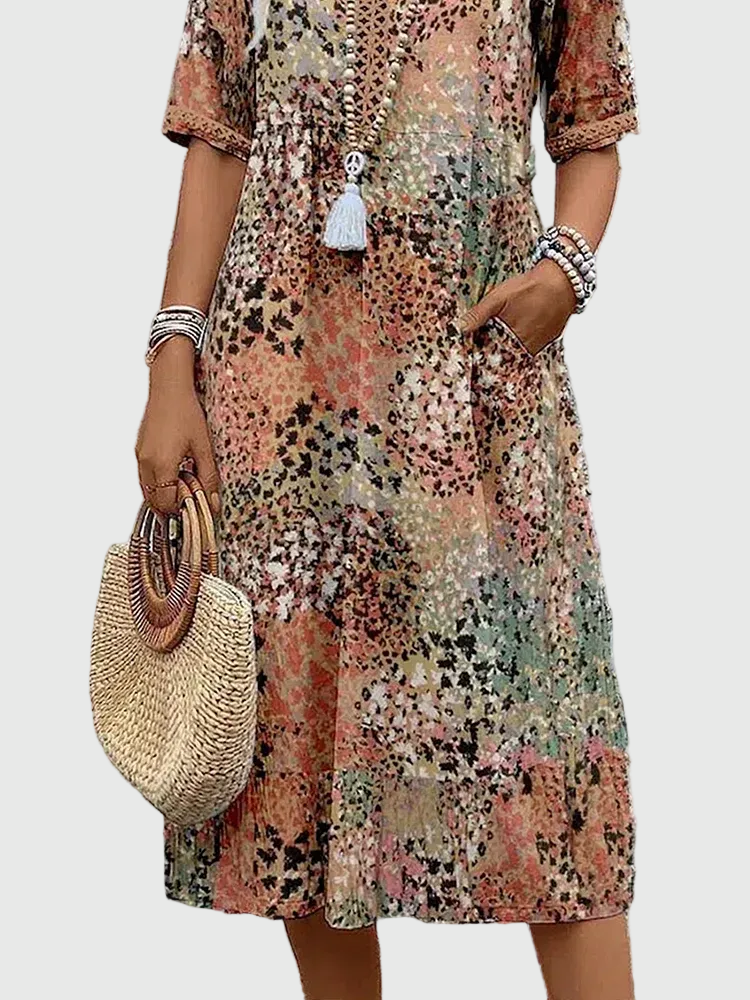 Sofía | Elegante Vestido Midi Floral