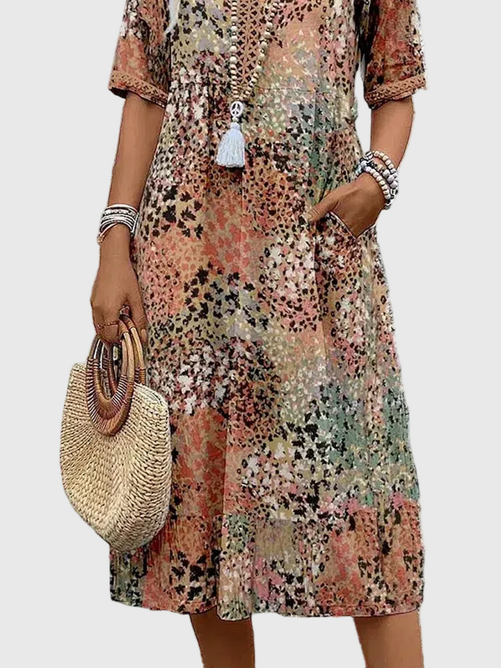 Sofía | Elegante Vestido Midi Floral