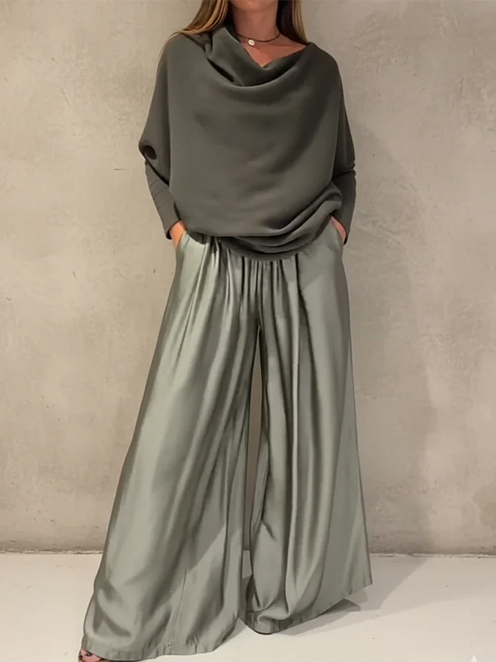 Alba | Conjunto elegante con hombros caídos