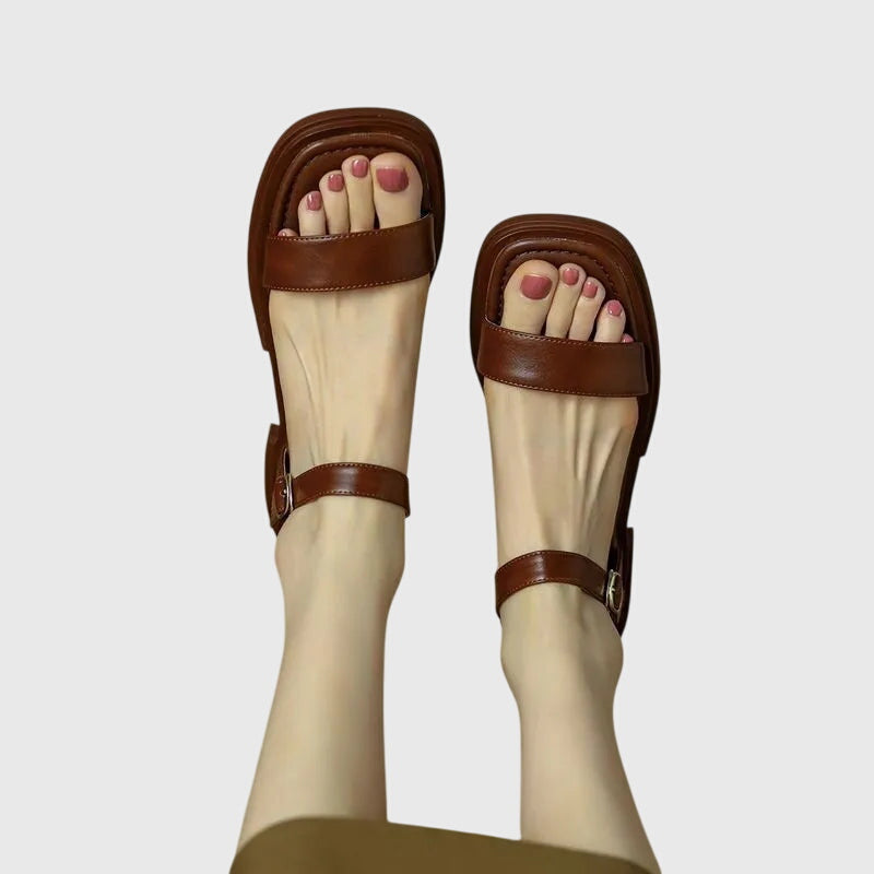 Celestia | Sandalias de Cuero Ortopédicas