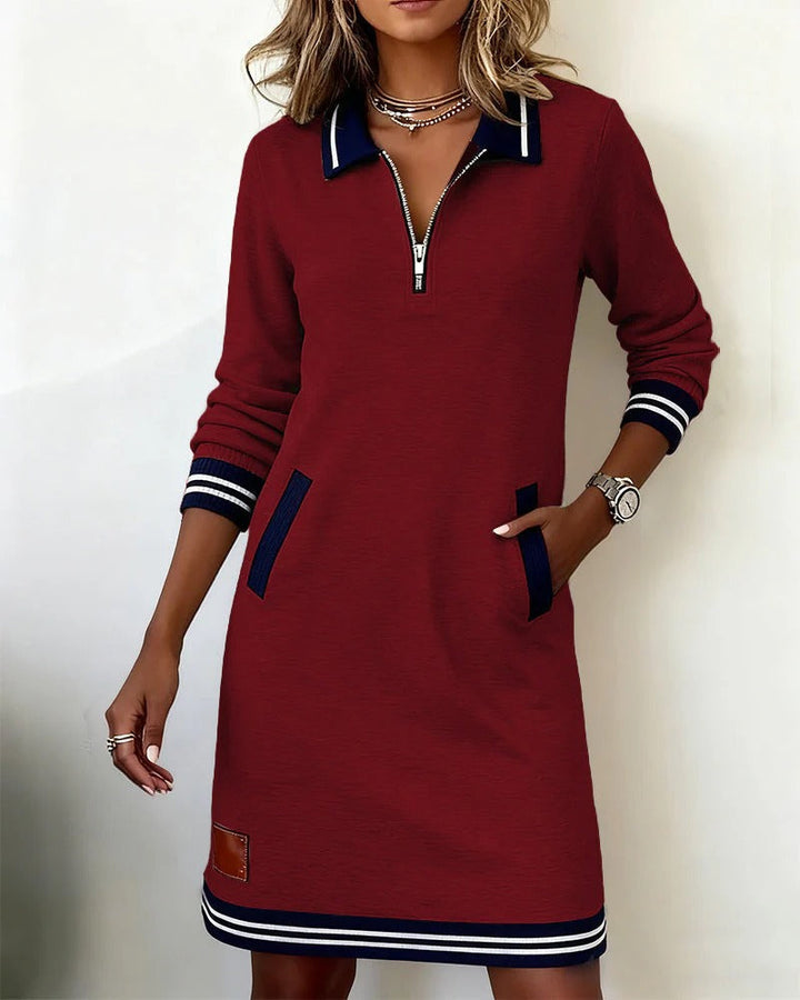 Elara | Vestido Midi de Manga Larga