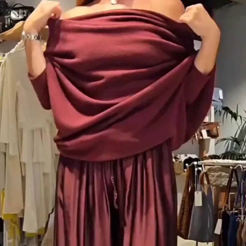 Alba | Conjunto elegante con hombros caídos