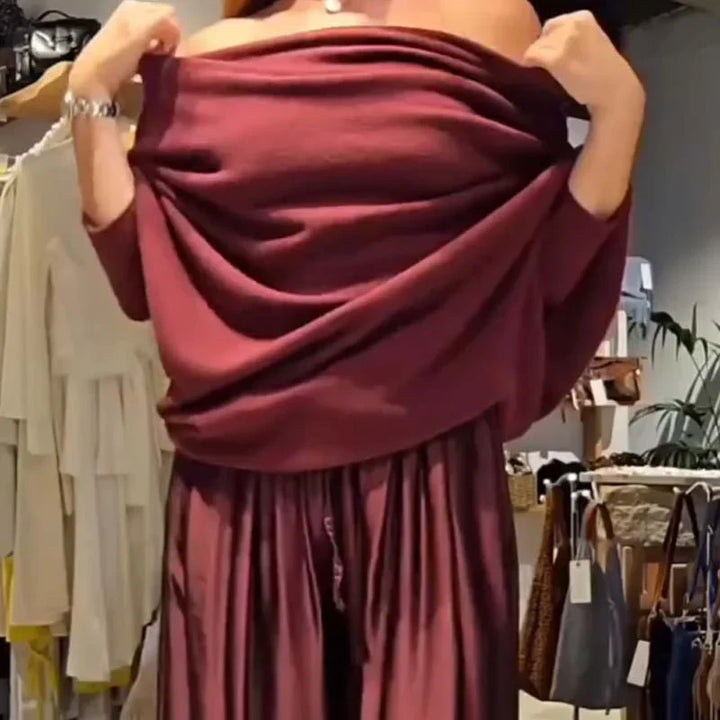 Alba | Conjunto elegante con hombros caídos