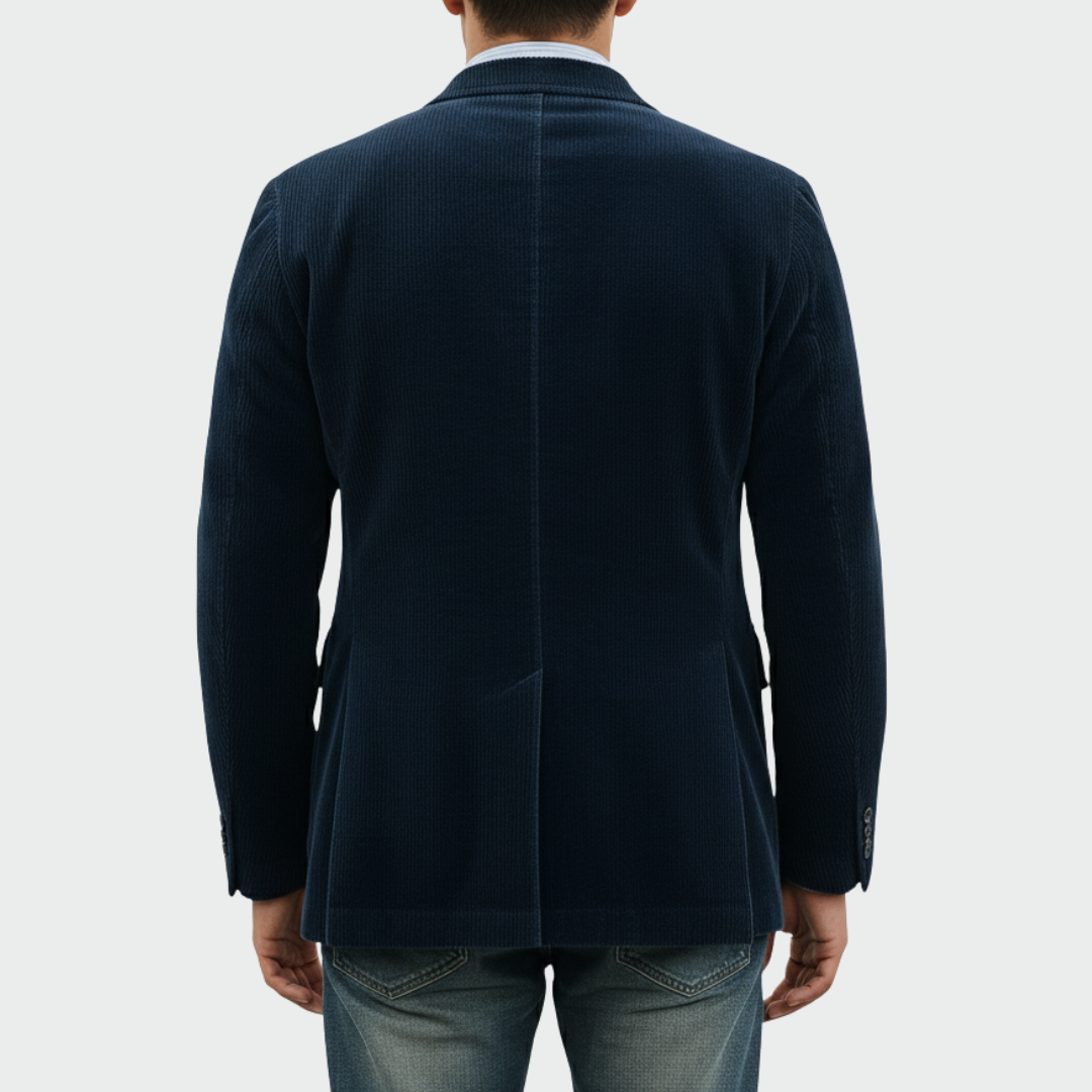 Tommy | Conjunto de 2 Piezas: Blazer y Chaleco de Terciopelo